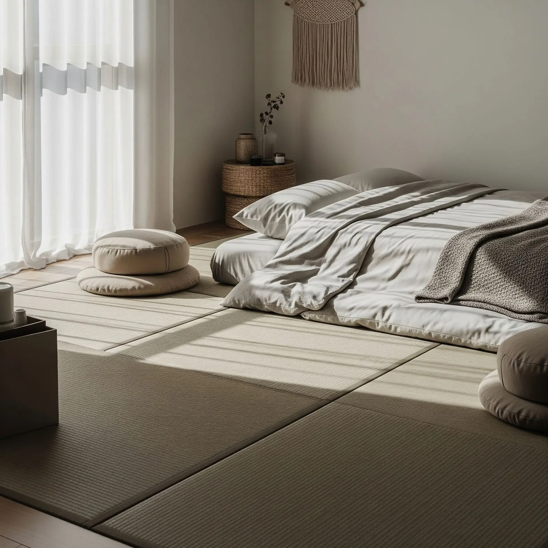 Sleeping on Tatami Mat