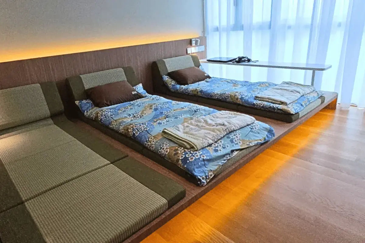 futon and mattress