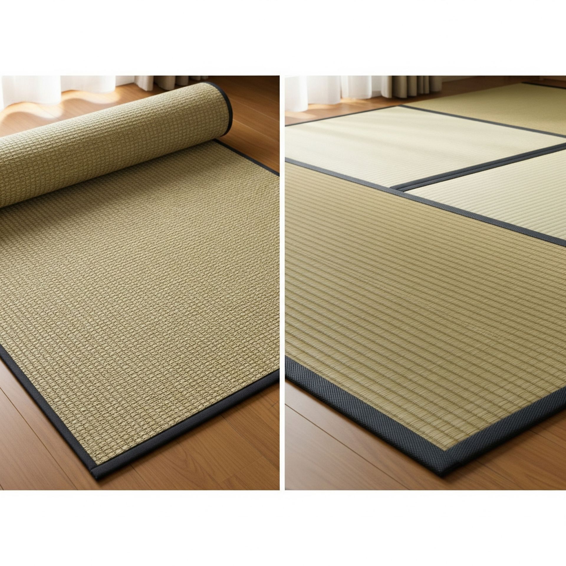 Tatami carpet vs tatami mat 