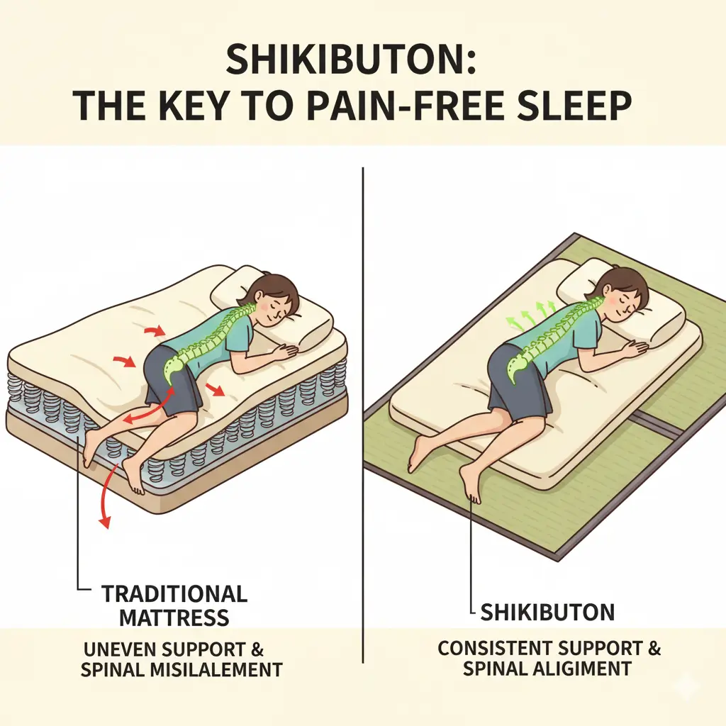 Compare  shikibuton vs foam mattress