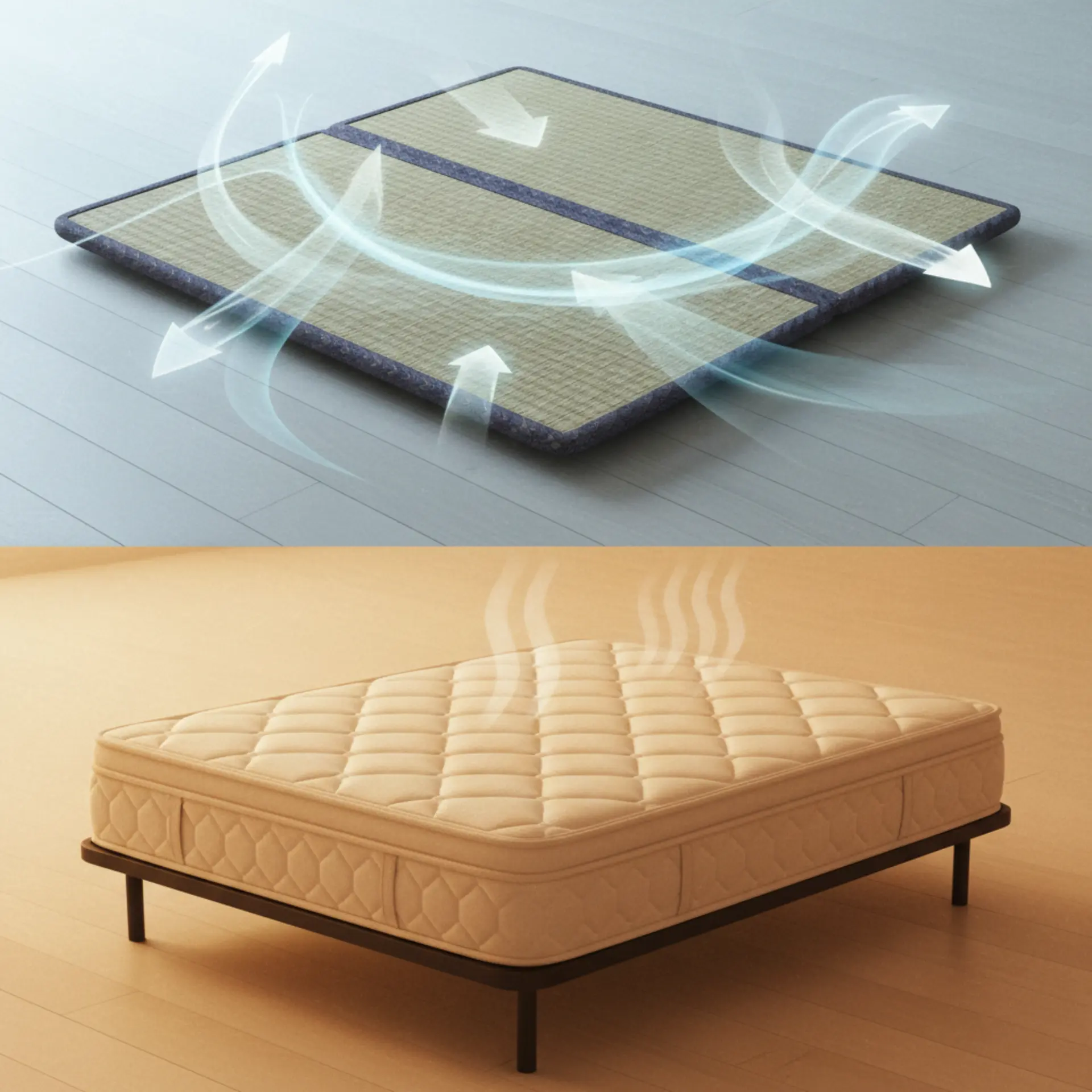 Breathability of tatami mattress