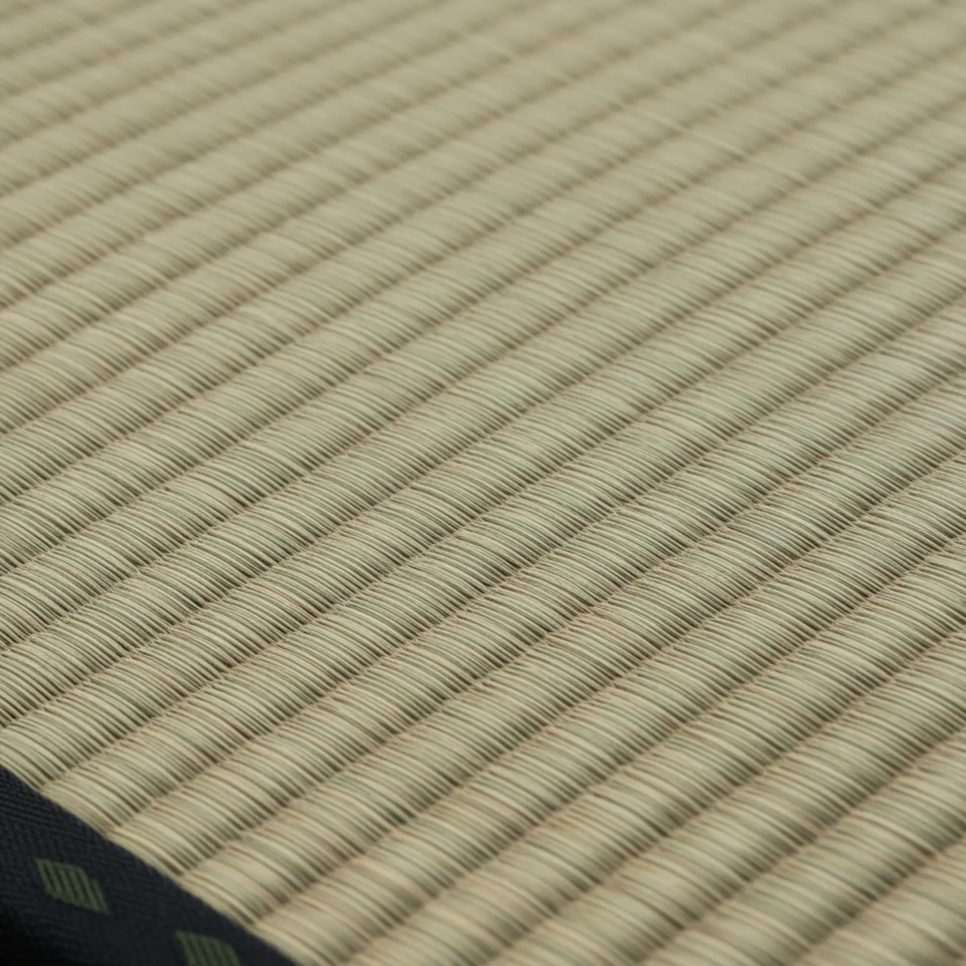 Close up showing a tatami mat&#39;s natural texture