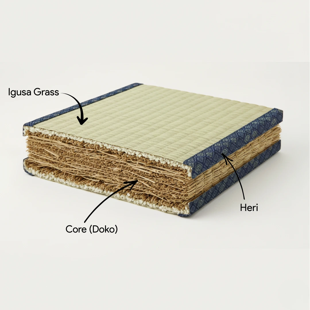 The anatomy of a tatami mat