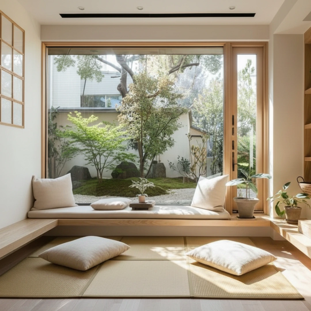 The natural aura created with tatami