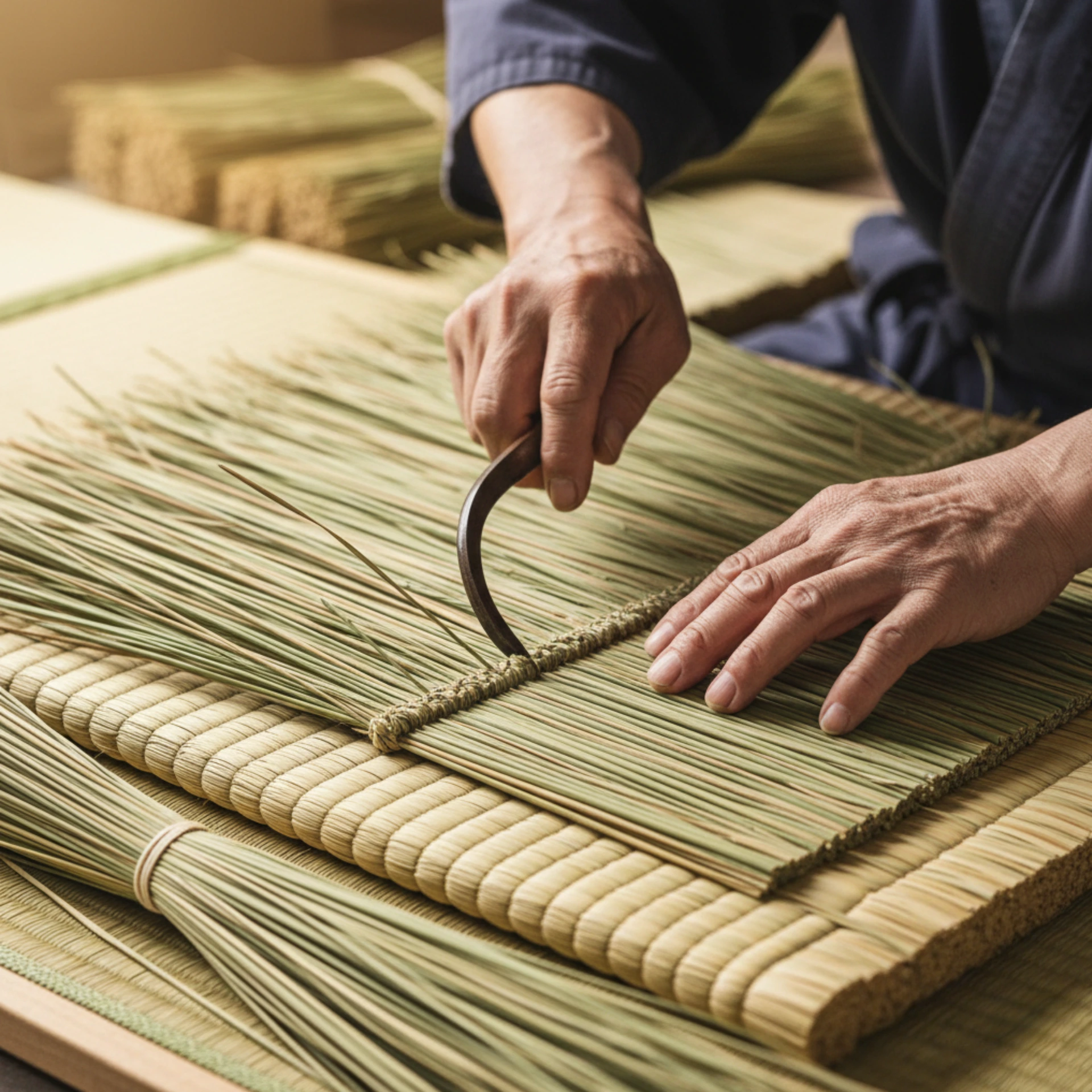 Weaving of tatami