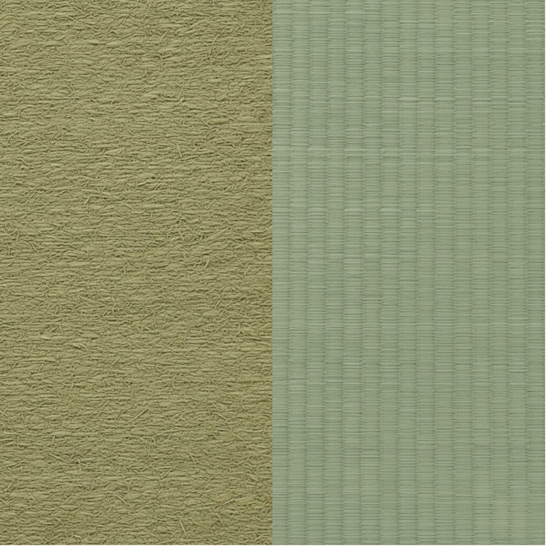 Comparison: MIGUSA (on the left) and Natural Tatami (on the right)