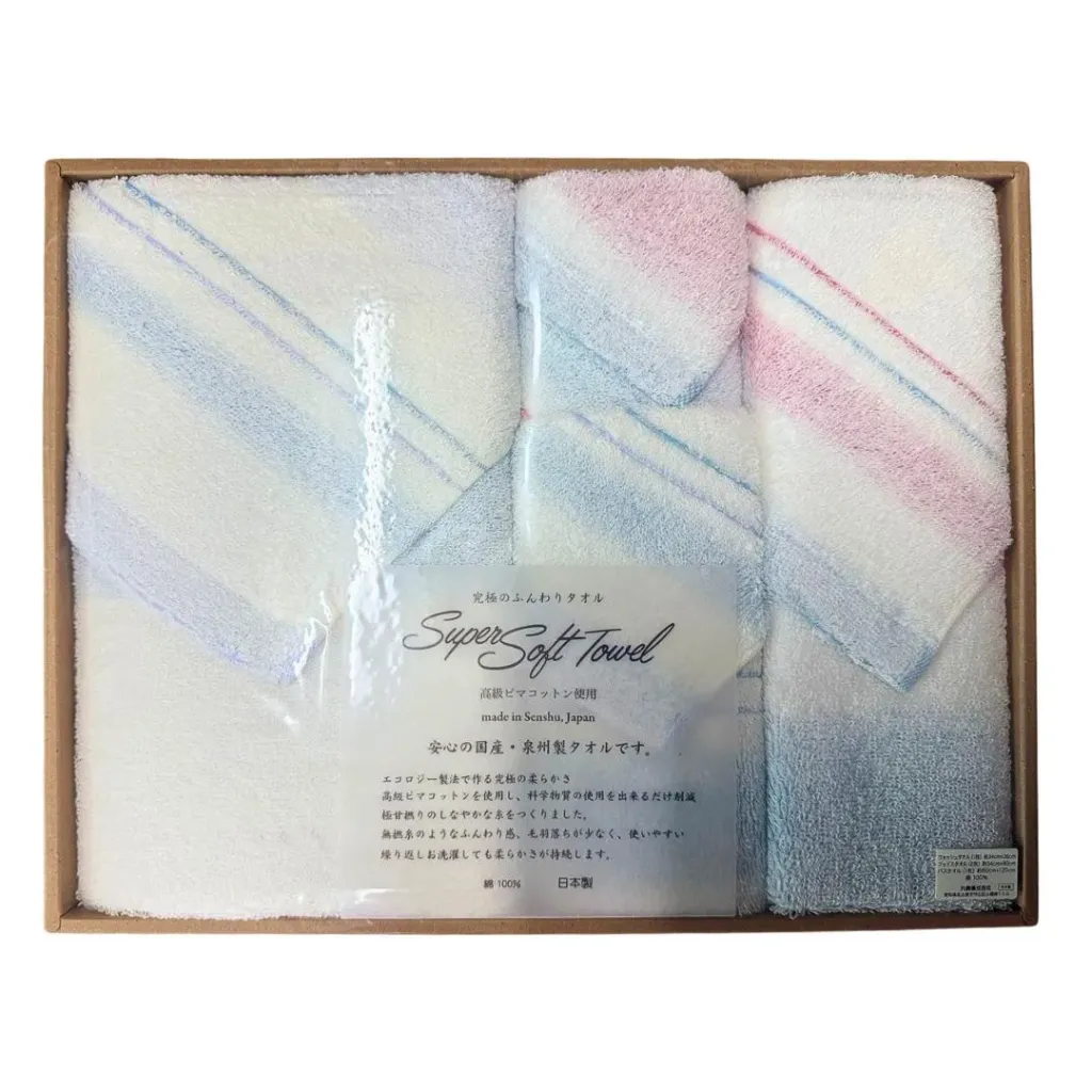 [ACC-TOWEL-NA-1740] Senshu Towel 4-Piece Gift Set (J-1740)