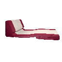 (Defective) - Tatami 9-in-1 Sofa Bed - Ichigo Red - Weaving Gaps, Sunburn
