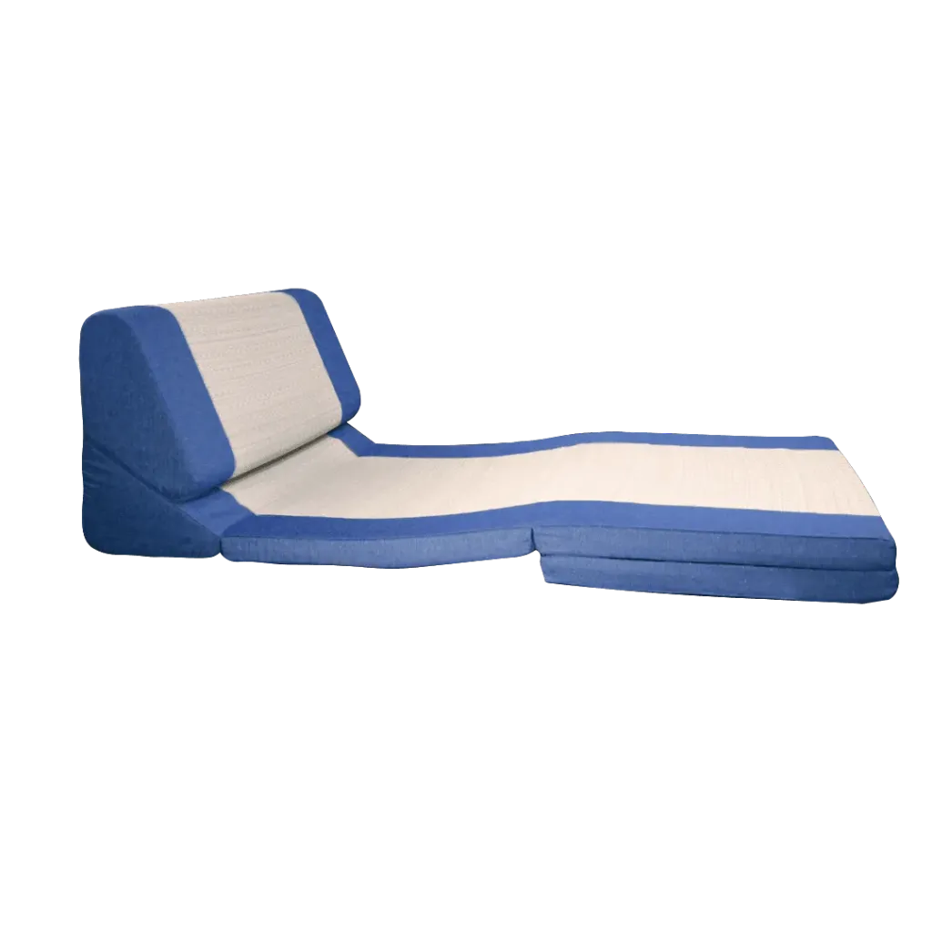 [DEF-NSBAB002] (Defective) - Tatami 9-in-1 Sofa Bed - Aoi Blue - Weaving Gaps - 002