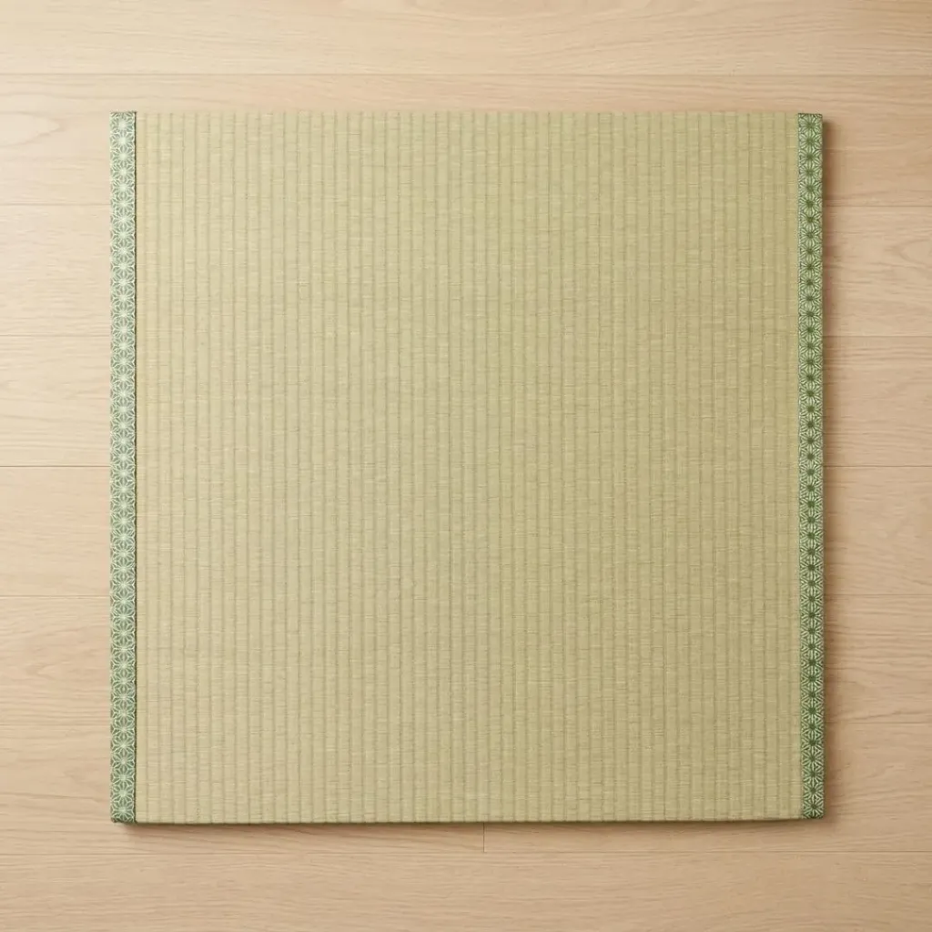 [FL-FLO-MAT-TTMATS-F138-SQ] Tatami Mats (Synthetic) - Silver Asanoha - 820x820x10mm