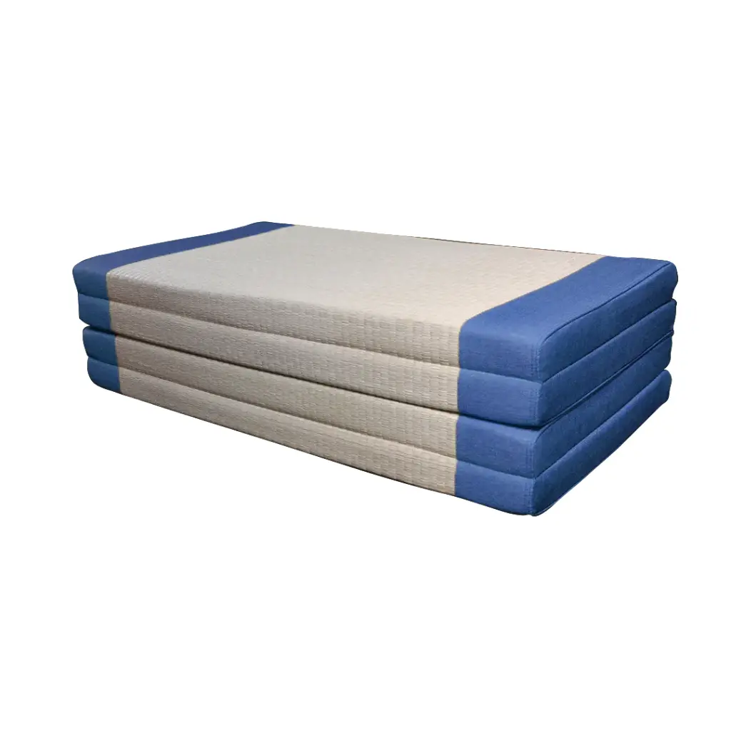 [MTR-L4FLD-F101-STD] Luxury 4-Fold Mattress 5cm (Aoi Blue)