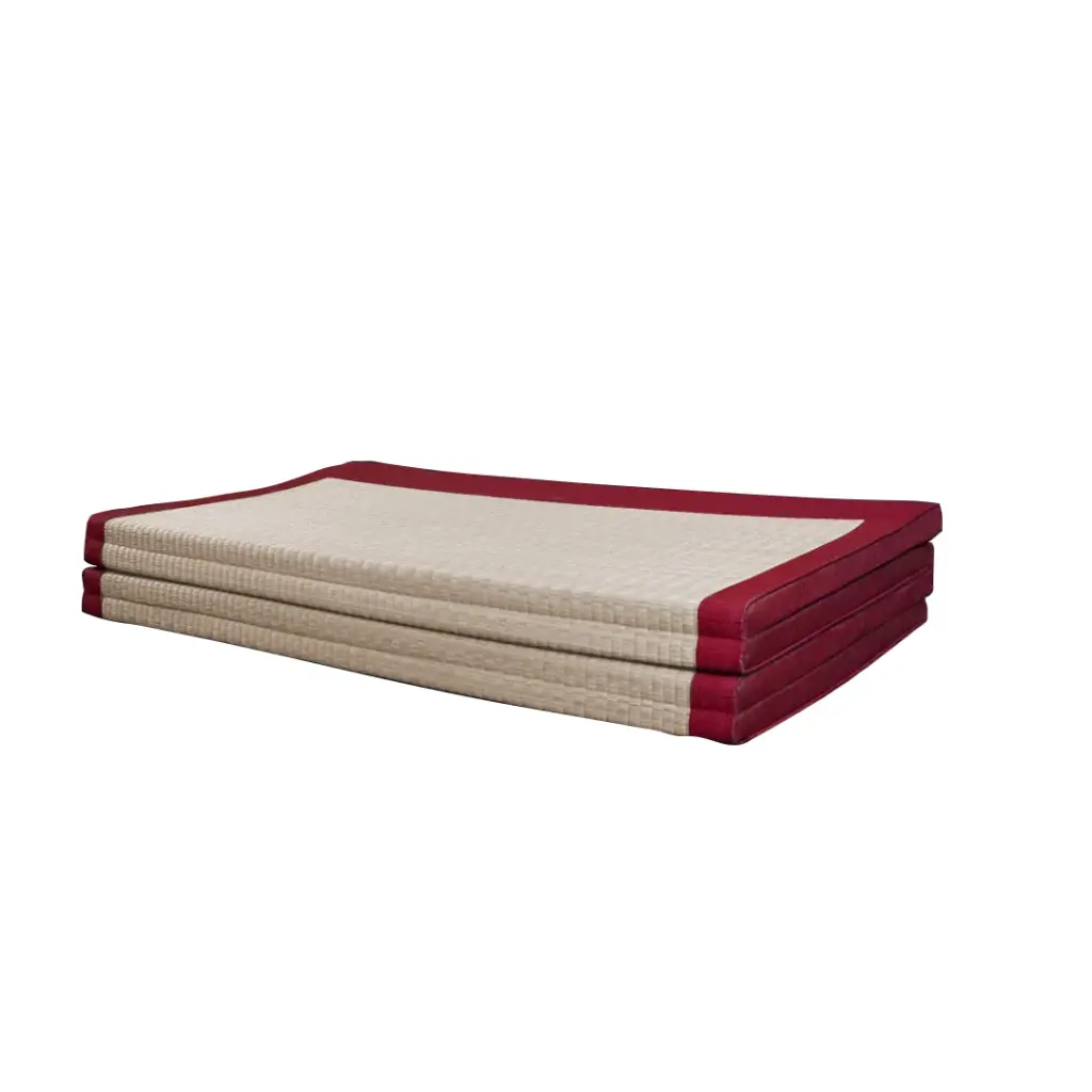 [SL-BED-MTR-C4FLD-F103-STD] Classic 4-Fold Mattress 3 cm (Ichigo Red)
